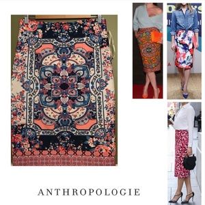 NWOT Anthropologie Champagne & Strawberry Skirt